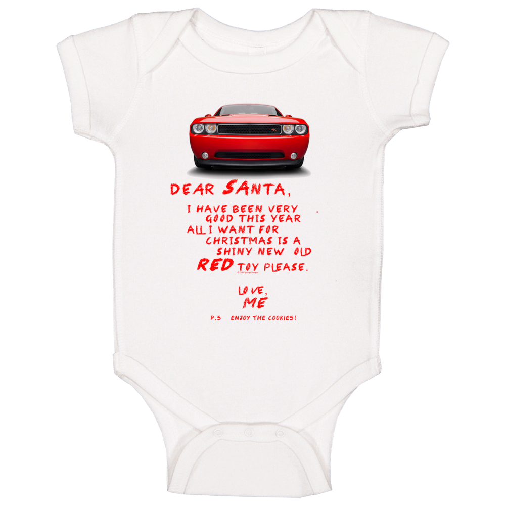 Hellcat Dear Santa Wish List Premium Gift Funny Baby One Piece