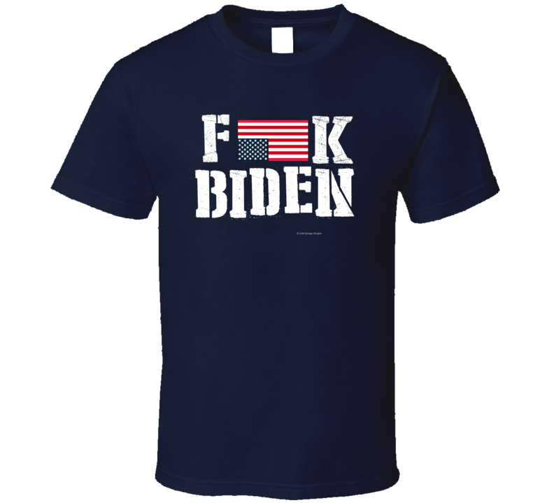 F*k Biden American Flag In Distress No Joe Biden President T Shirt