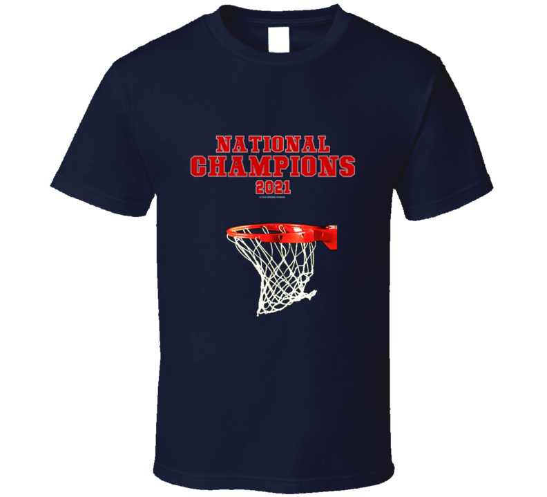 Red White Blue National Champions 2021 Basketball Hoop Gift T Shirt