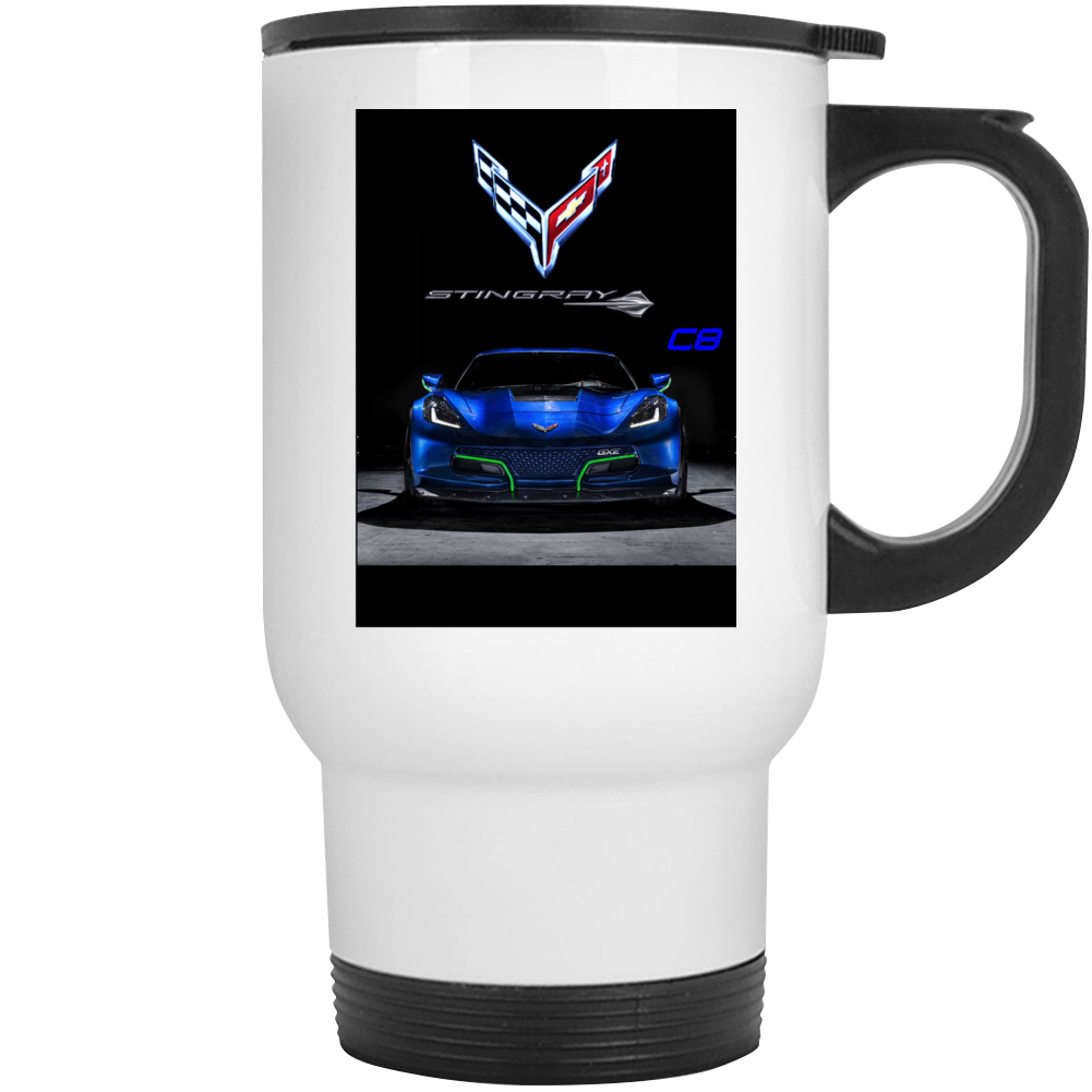 Chevrolet 2020 Corvette Stingray C8 Gift Mid Engine Blue Mug Mug Chevrolet 2020 Corvette Stingray C8 Gift Mid Engine Blue Mug Mug