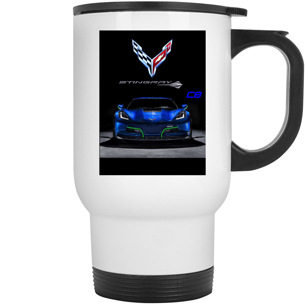 Chevrolet 2020 Corvette Stingray C8 Gift Mid Engine Blue Mug Mug