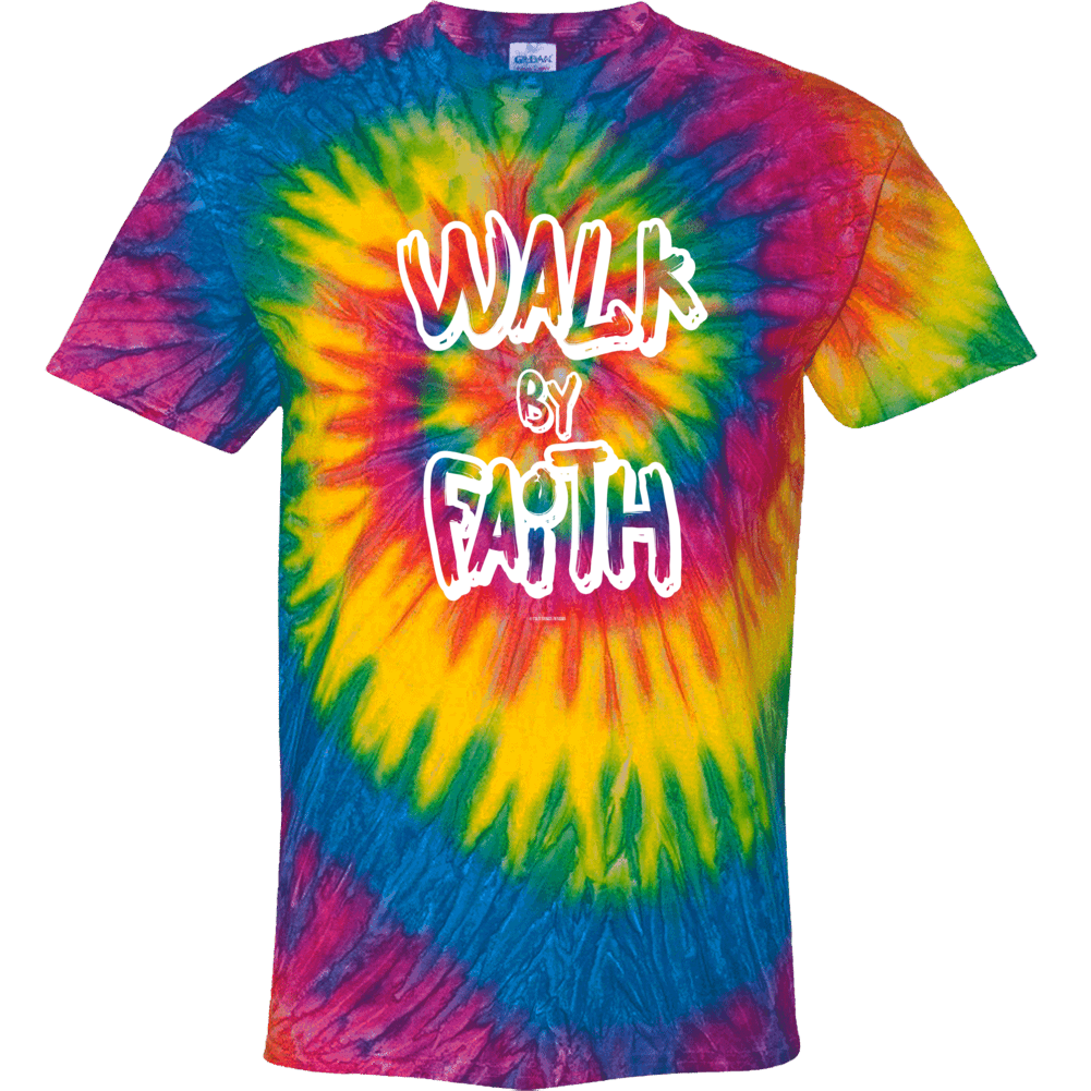 Walk By Faith Christian Tie Dye Jesus  Gift Tie Dye