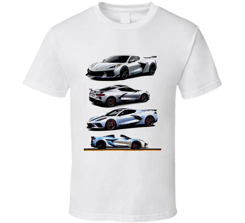 2026 C8 Vette Views Mid Engine Americas Sportd Car Zrx Z06  Gift Muscle T Shirt