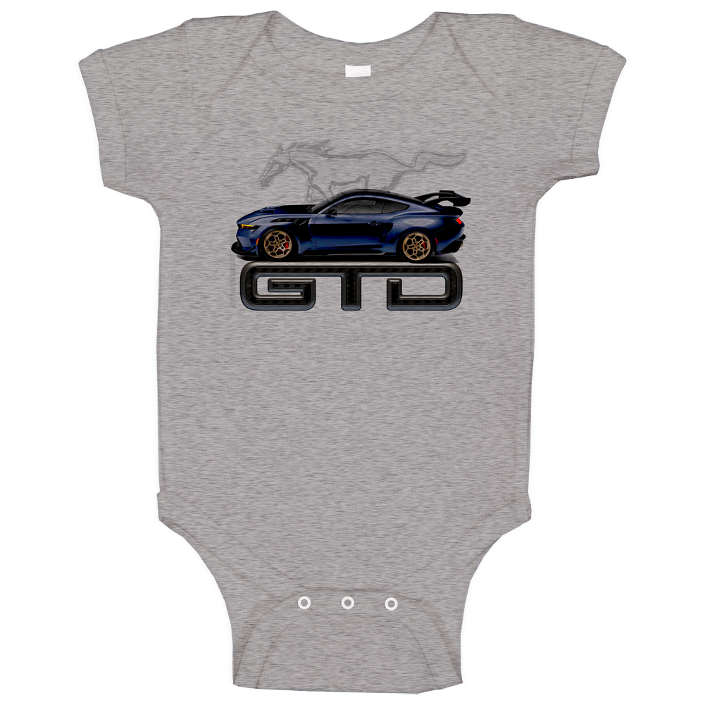 2025 Gtd Mustang Gt Daytona 815 Hp Race Car Gift Muscle Car Baby One Piece