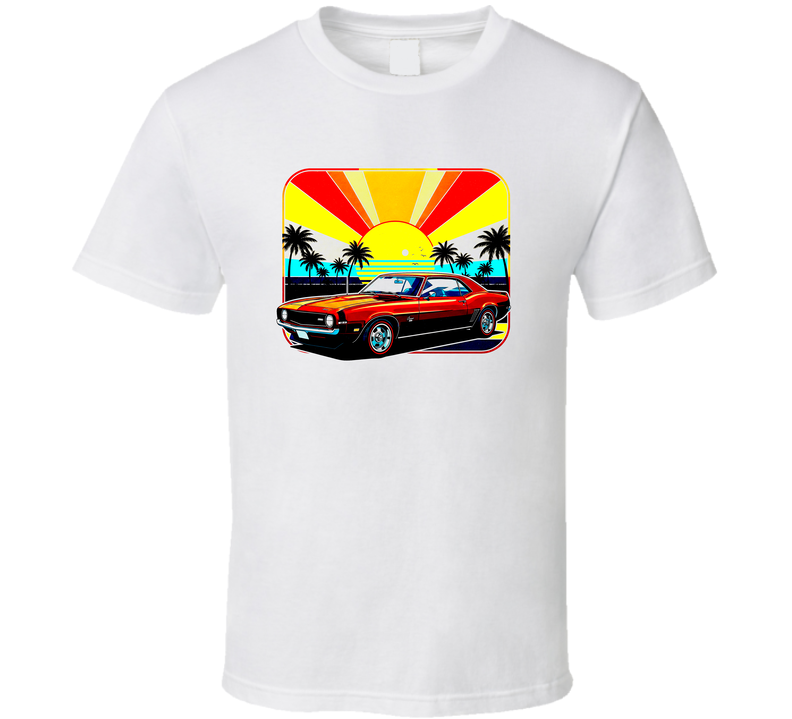 Summer Vibes 69 Camaro Sunset Beach Classic Muscle Car Gift T Shirt Summer Vibes 69 Camaro Sunset Beach Classic Muscle Car Gift T Shirt