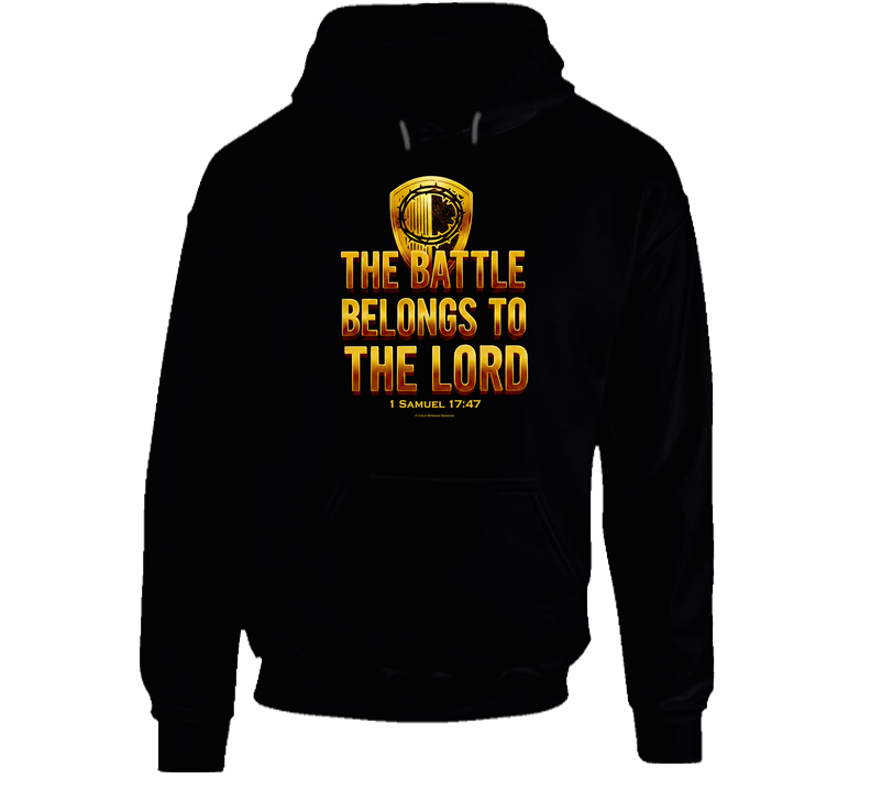 The Battle Belongs To The Lord Christian Jesus Faith Religious Gift Hoodie