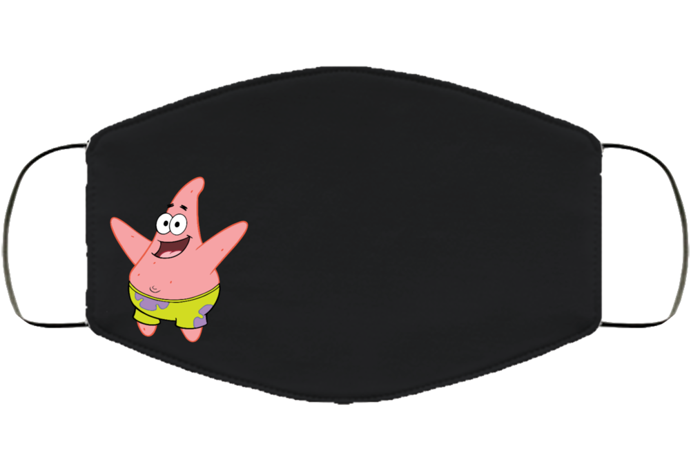Patrick Star Spongebob Image Funny Facemask Face Mask Cover Patrick Star Spongebob Image Funny Facemask Face Mask Cover