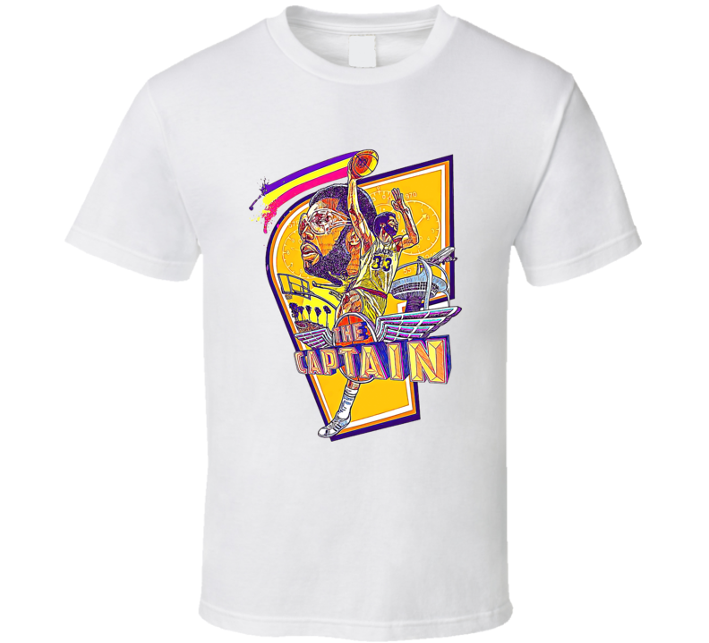 Kareem Abdul-jabbar The Captain Favorite Player Los Angeles L Basketball Fan T Shirt