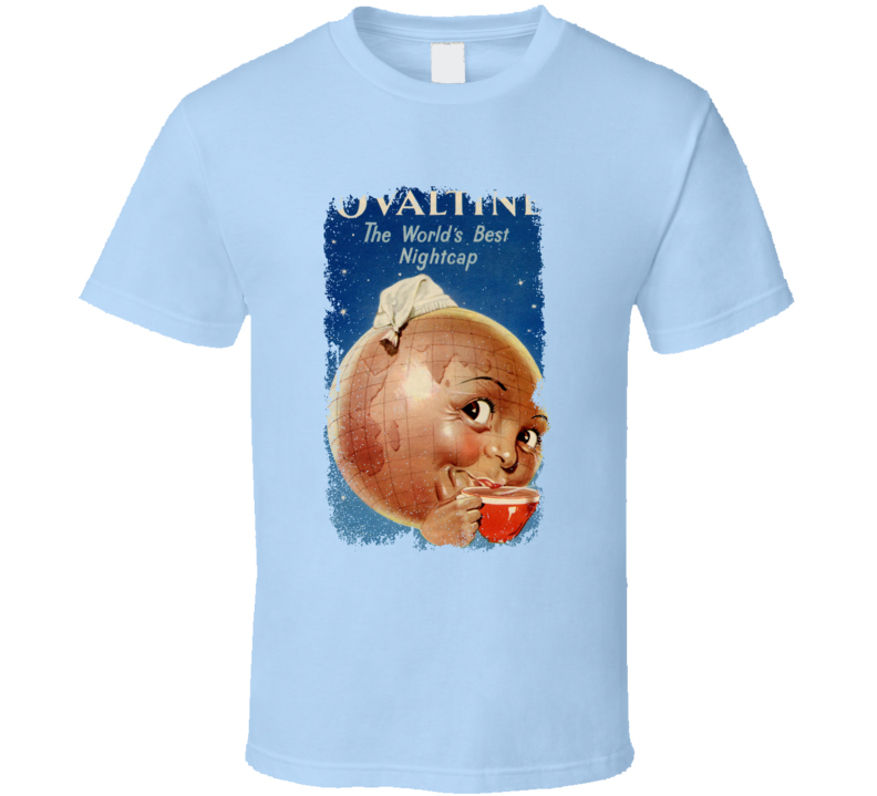 Ovaltine Worlds Best Night Cap Retro Drink T Shirt