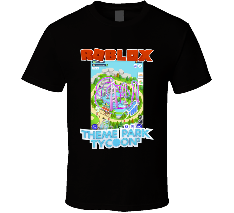 Roblox Theme Park Tycoon 2 Poster Video Game Gamer T Shirt