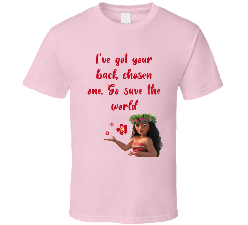 Go Save The World Moana Flower T Shirt