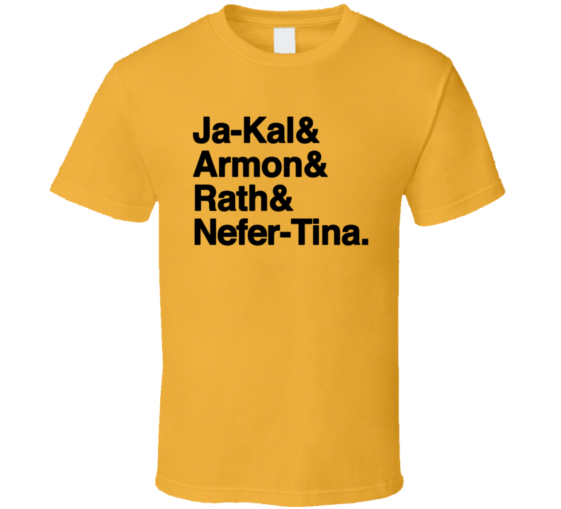 Ja-kal Armon Rath Nefer Tina Mummies Alive Retro Tv Show T Shirt