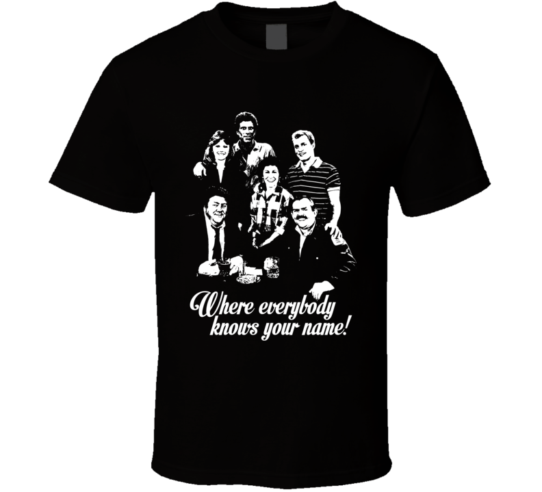 Cheers Where Everybody Knows Your Name Retro Tv Show T Shirt