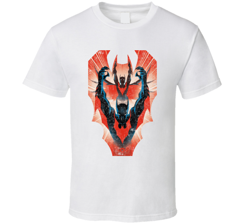 Batman Beyond Tv Series Retro Grunge T Shirt