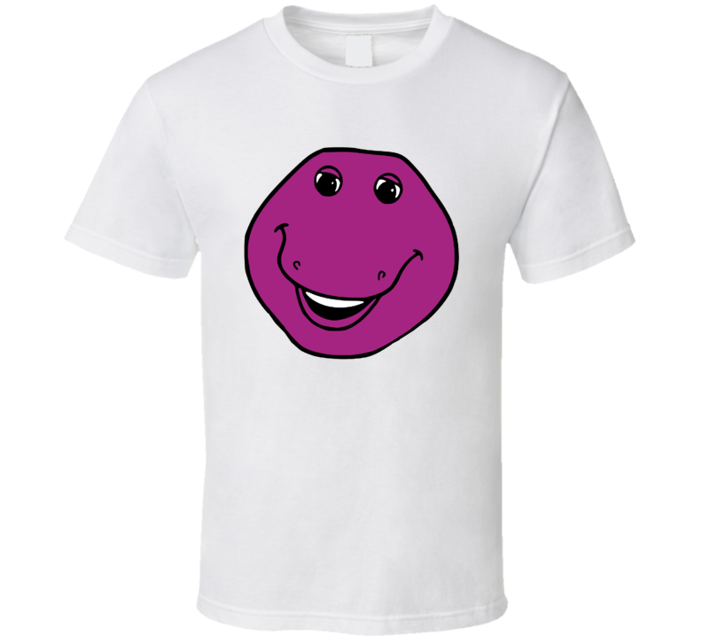 Barney And Friends Barnie Big Head Retro 90s Animated Tv Show Fan T Sh