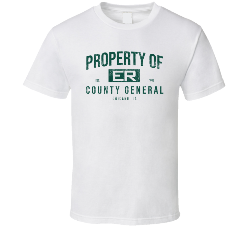 Property Of Country General Er Retro Hopsital Tv Show Fan T Shirt