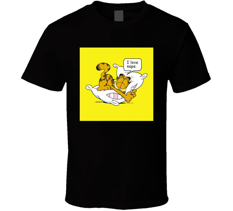 Garfield And Friends Naps 80s 90s Kids Tv Show Cartoon T Shirt
