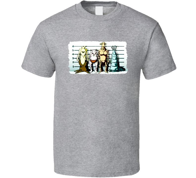 Men In Black Animated Alien Lineup T Shirt