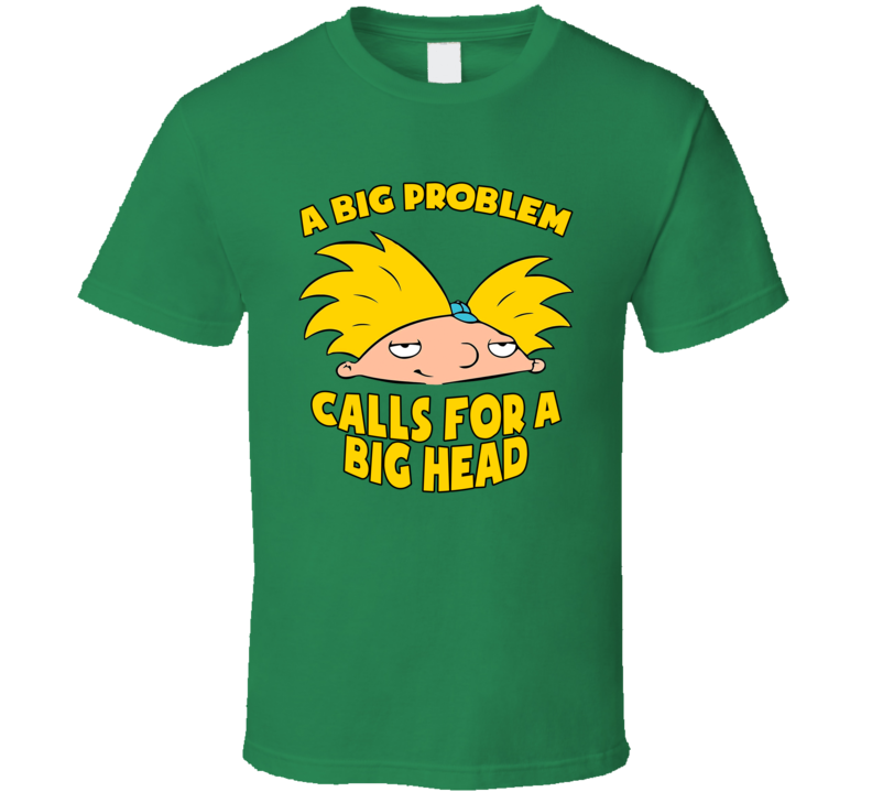 Hey Arnold Big Problem Big Head T Shirt