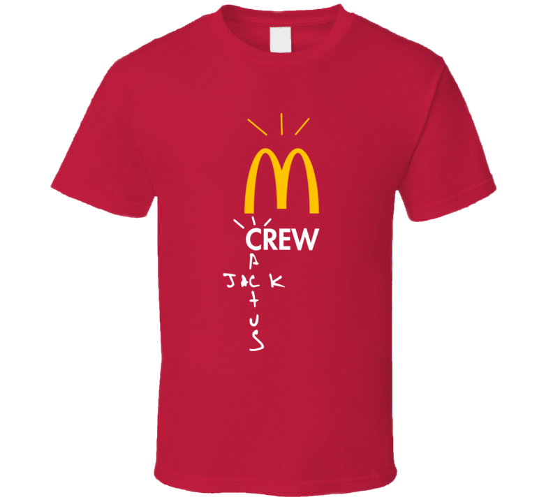 Mcdonald's Crew Cactus Jack Celeb Collaboration Food T Shirt