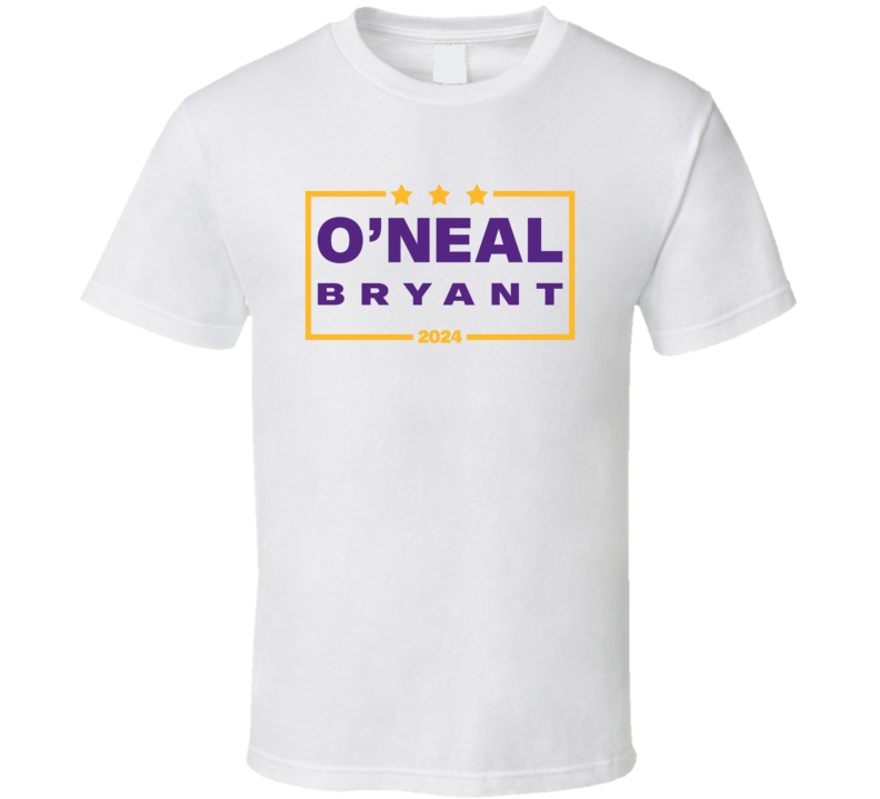 Shaquille O'neal Kobe Bryant For President 2024 Los Angeles L Basketball T Shirt