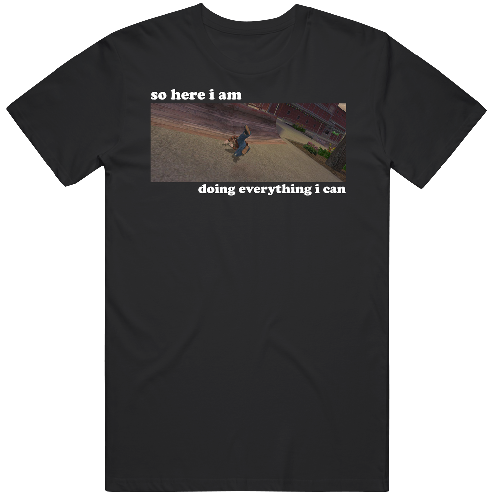 So Here I Am Tony Hawk Pro Skate Superman Goldfinger T Shirt So Here I Am Tony Hawk Pro Skate Superman Goldfinger T Shirt