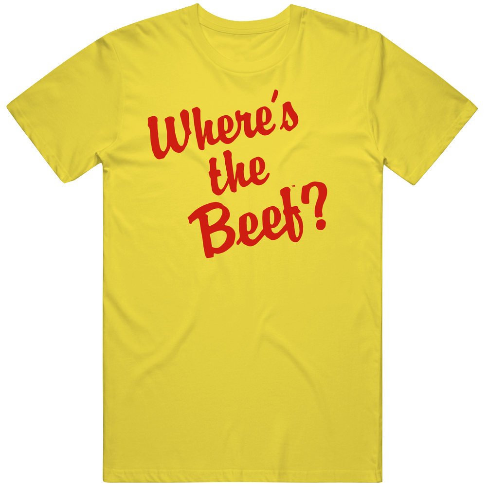 Where's The Beef? Vintage Retro Gift T Shirt Where's The Beef? Vintage Retro Gift T Shirt