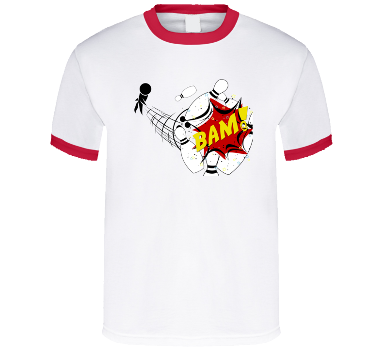Falling Bowling Pins T-Shirt Falling Bowling Pins T-Shirt
