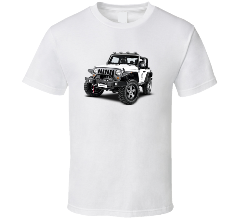 Jeep Wrangler Mopar White 2 Door T Shirt