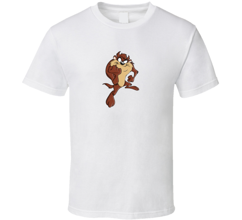 Tasmanian Devil Clenshing Fist Looney Tunes T Shirt