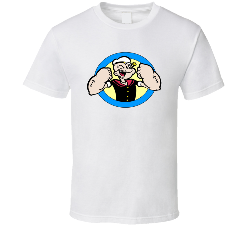 Popeye The Sailor Man Arms  T Shirt