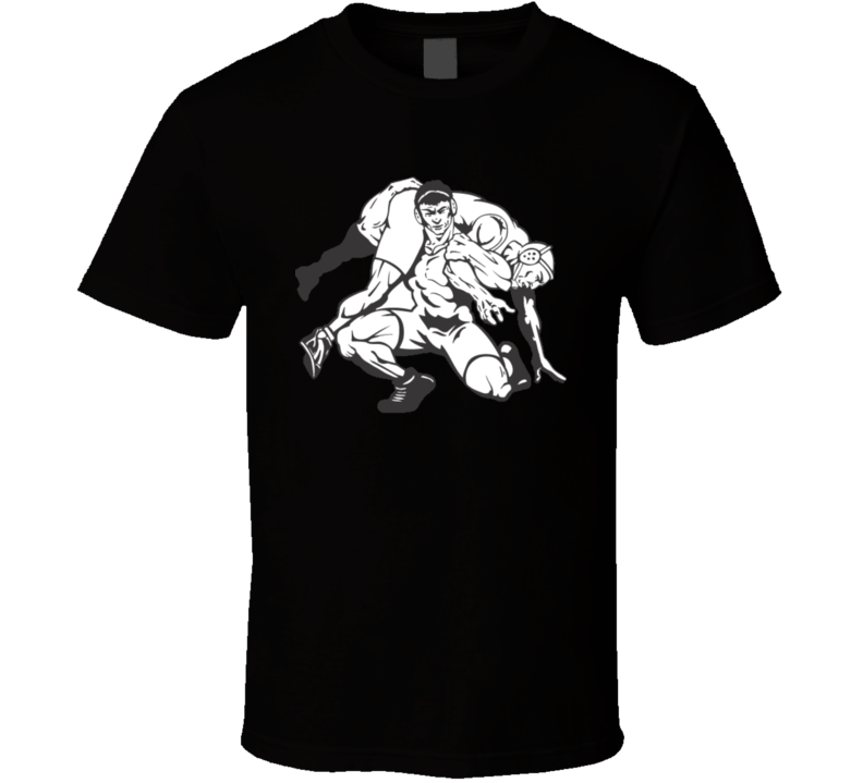 Wrestlers Wrestling Silhouette T Shirt