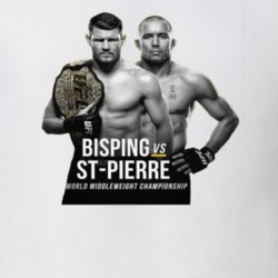 Ufc 217 Bisping Vs St-pierre Gsp Poster Cutout T Shirt 31702929