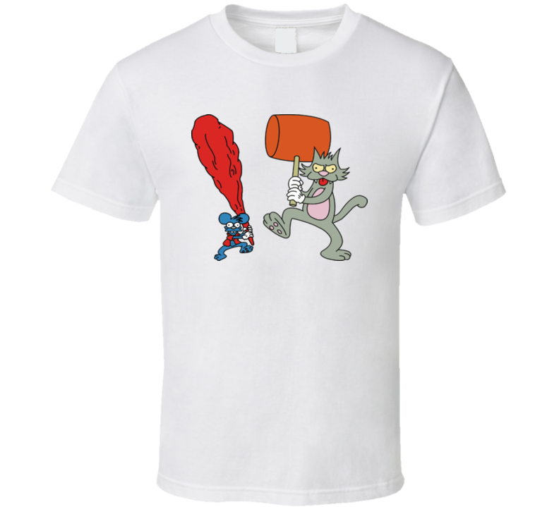 Itchy And Scratchy The Simpsons Funny T Shirt Itchy And Scratchy The Simpsons Funny T Shirt