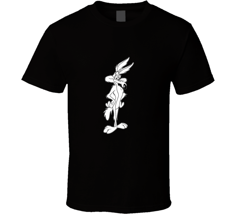 Wile E Coyote Looney Tunes Black and White Graphic T Shirt Wile E Coyote Looney Tunes Black and White Graphic T Shirt