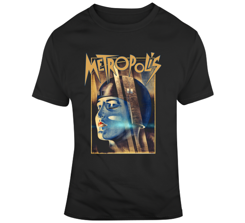 Metropolis Fritz Lang Movie Black Graphic T Shirt Metropolis Fritz Lang Movie Black Graphic T Shirt