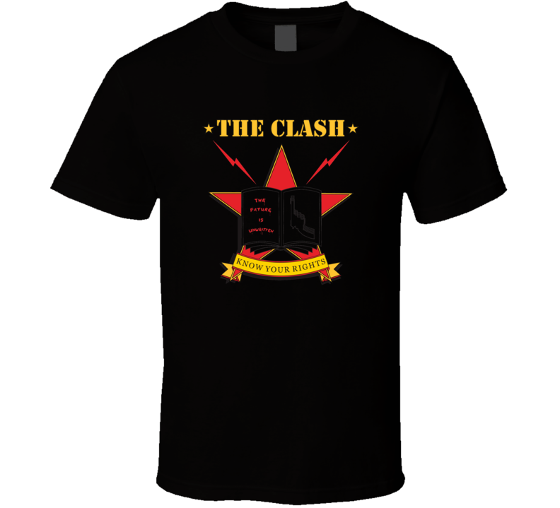The Clash Rock Band Know Your Rights T Shirt The Clash Rock Band Know Your Rights T Shirt