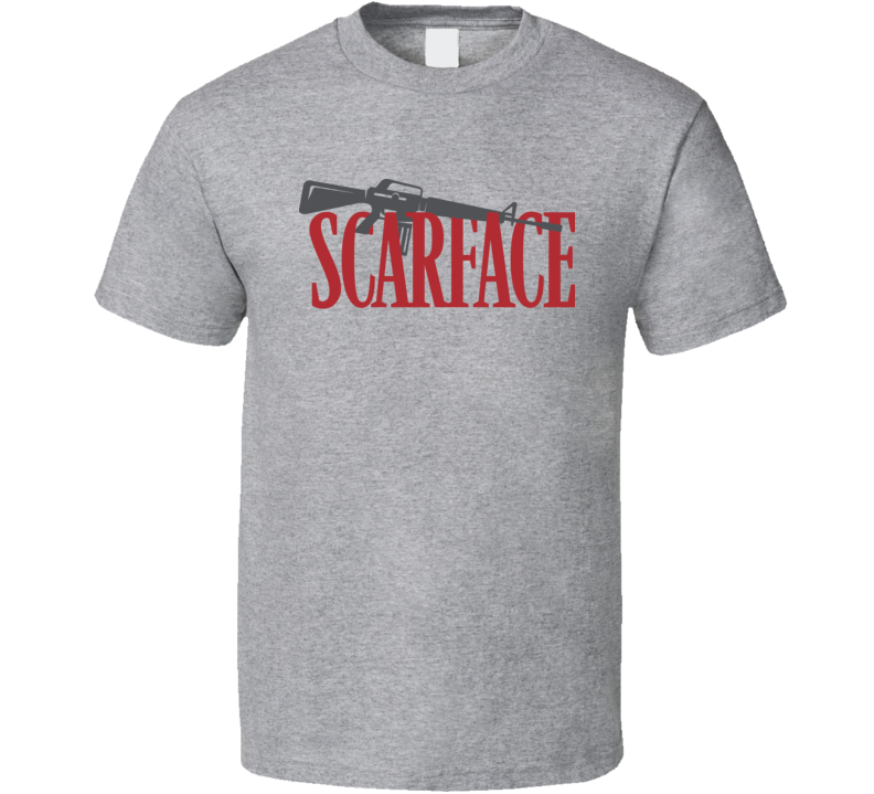 Scarface Movie Logo Gun T Shirt Scarface Movie Logo Gun T Shirt