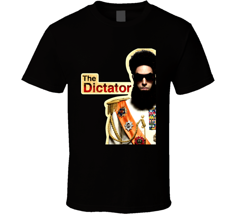 Sacha Baron Cohen The Dictator Movie T Shirt 