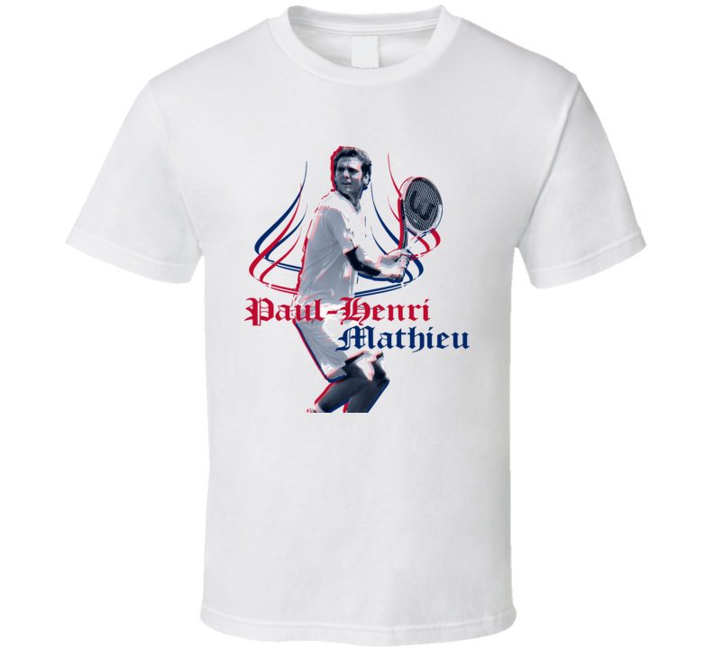 Paul Henri Mathieu France Tennis T Shirt Paul Henri Mathieu France Tennis T Shirt