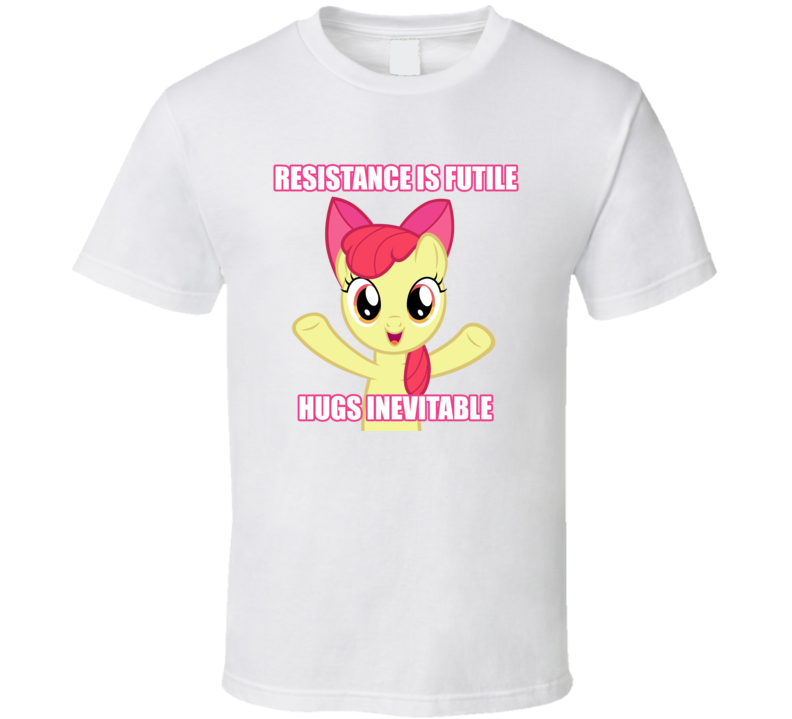 my Little Pony Brony Apple Bloom hugs T Shirt