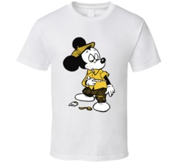 Mickey Mouse Shooting Up Vintage Cartoon Fan Retro T Shirt 37465741
