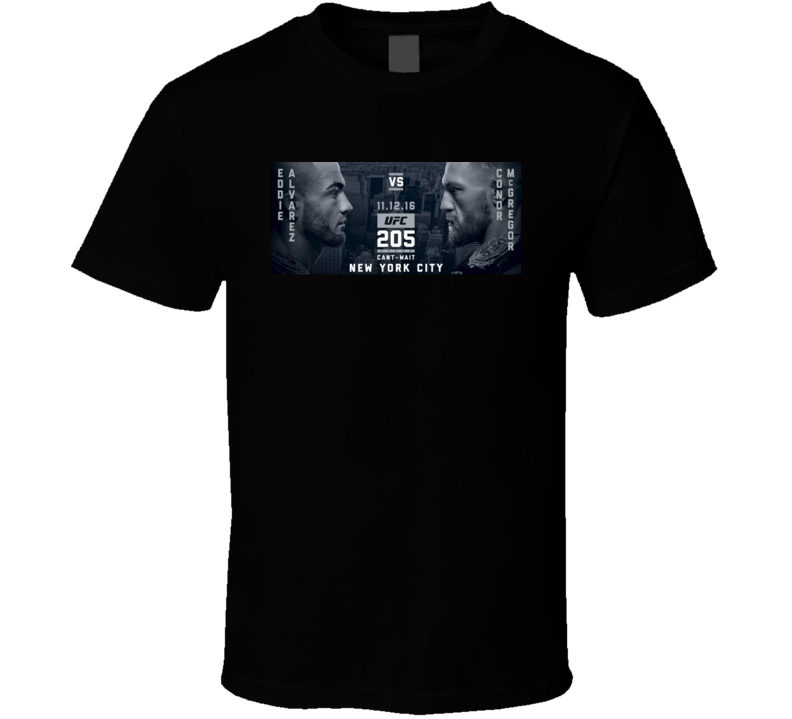 Eddie Alvarez Vs Conor McGregor UFC 205 MMA Fight Poster Tshirt Eddie Alvarez Vs Conor McGregor UFC 205 MMA Fight Poster Tshirt