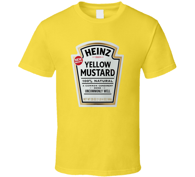 Heinz Yellow Mustard Condiment Food T Shirt Heinz Yellow Mustard Condiment Food T Shirt