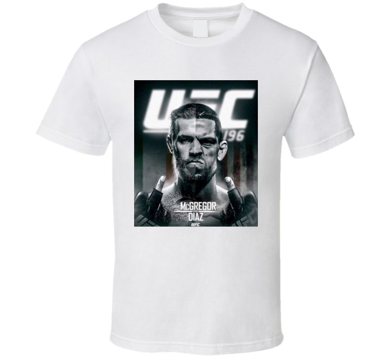 UFC 196 McGregor Verus Diaz Fight Card MMA Fighter Sport T Shirt UFC 196 McGregor Verus Diaz Fight Card MMA Fighter Sport T Shirt