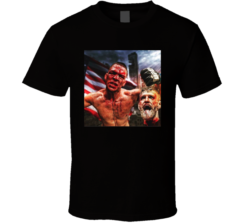 Nate Diaz Connor McGregor MMA Fighter Fan Cool T Shirt Nate Diaz Connor McGregor MMA Fighter Fan Cool T Shirt