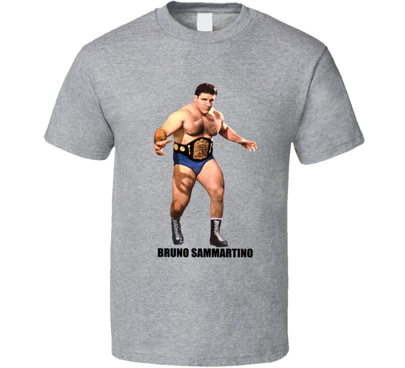 Bruno Sammartino Classic WWF Champion Wrestler Retro Wrestling T Shirt Bruno Sammartino Classic WWF Champion Wrestler Retro Wrestling T Shirt