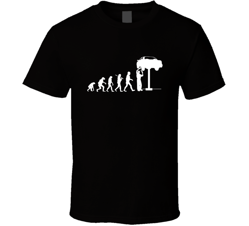 The Evolution Of The Mechanic Cool Car T Shirt The Evolution Of The Mechanic Cool Car T Shirt