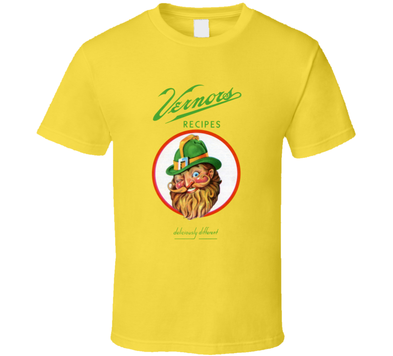 Vernor's Recipe Popular Soft Drink Soda Juice Brand Logo T Shirt Vernor's Recipe Popular Soft Drink Soda Juice Brand Logo T Shirt