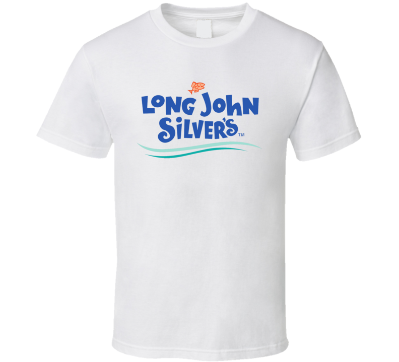 Long John Silver's Cool Fast Food Restaurant Brand Logo T Shirt Long John Silver's Cool Fast Food Restaurant Brand Logo T Shirt